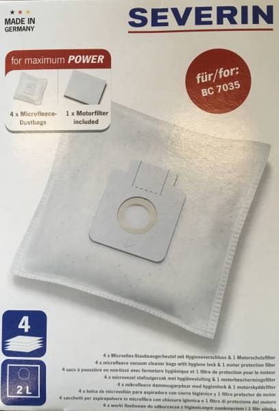 Stofzuigerzakken Severin stofzak SB7211/--- vooraanzicht