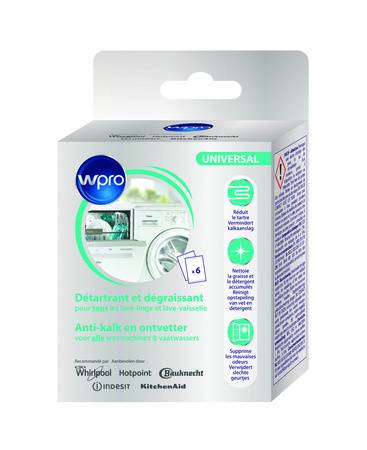 Wassen en drogen toebehoren Whirlpool DES616/ontkalker vooraanzicht