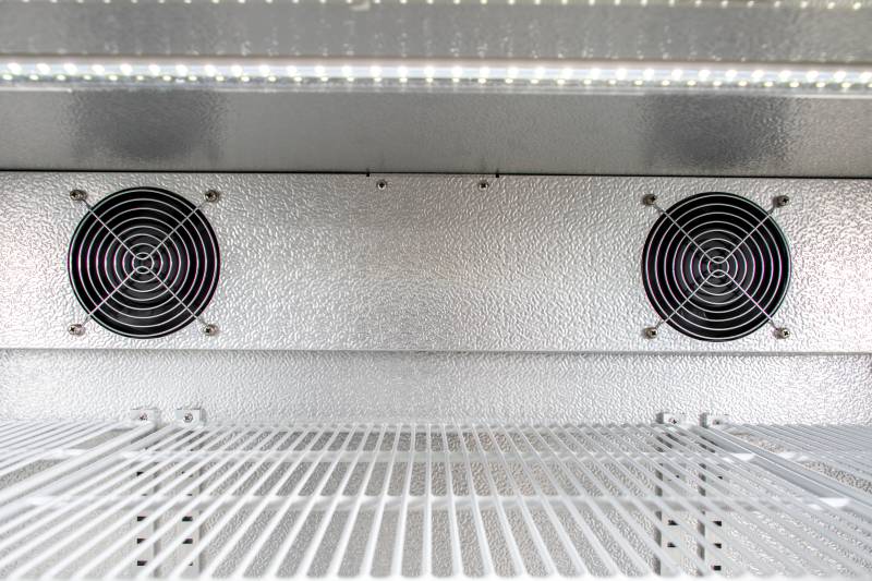 Flessenkoeler/ glazen of volle deur HUSKY C3-865-BK-NL/draaideuren detail 3