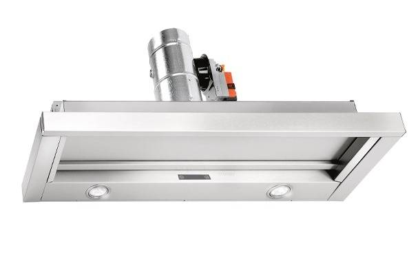 Dampkap zonder motor Venduro TA90/SRZWART vooraanzicht