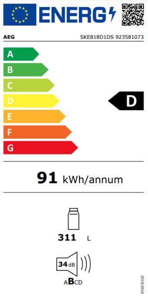 Frigo intégrable hauteur 176-179cm AEG SKE818D1DS//-- detail 3