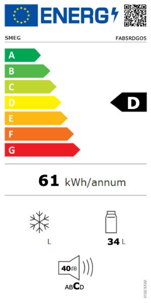 Frigo Smeg FAB5RDGO5 detail 3