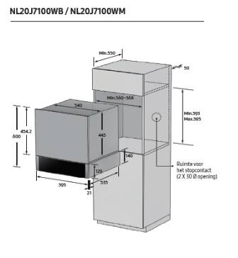 Warmhoudlade Samsung NL20T8100WK / ZWART ONYX detail 3