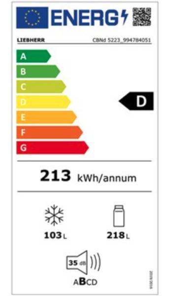 Combiné réfrigérateur/congélateur Liebherr CBND522320 detail 5