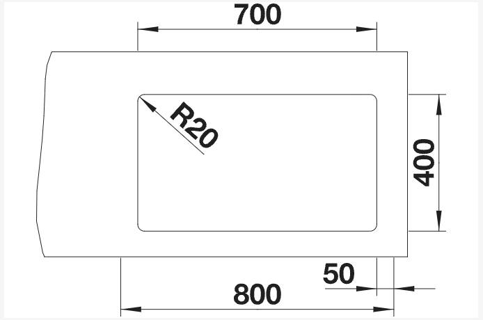 Evier 1 bassin Blanco 525168/** detail 1