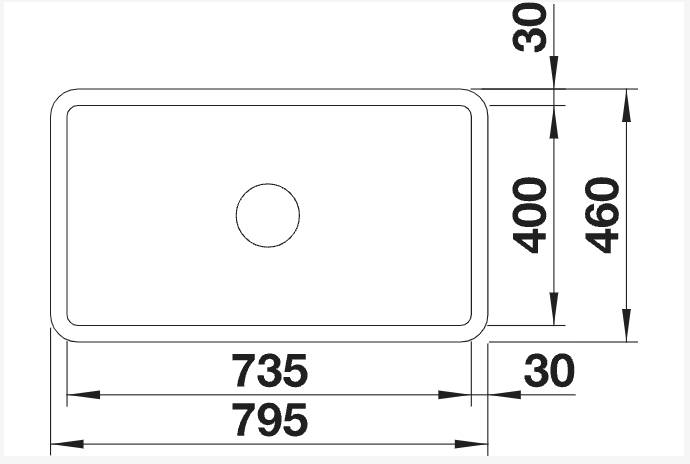 Evier 1 bassin Blanco 525163 detail 1