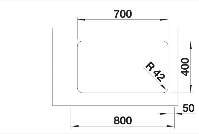 Enkele spoelbak Blanco 526125/** detail 1