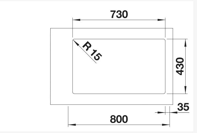 Evier 1 bassin Blanco 526126/** detail 1