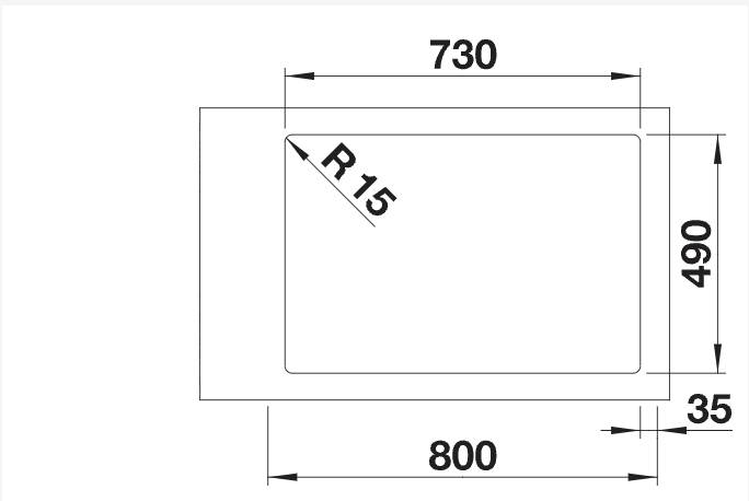 Evier 1 bassin Blanco 526127/** detail 1