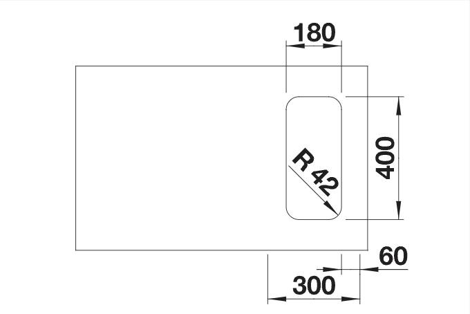 Enkele spoelbak Blanco 526113/** detail 1