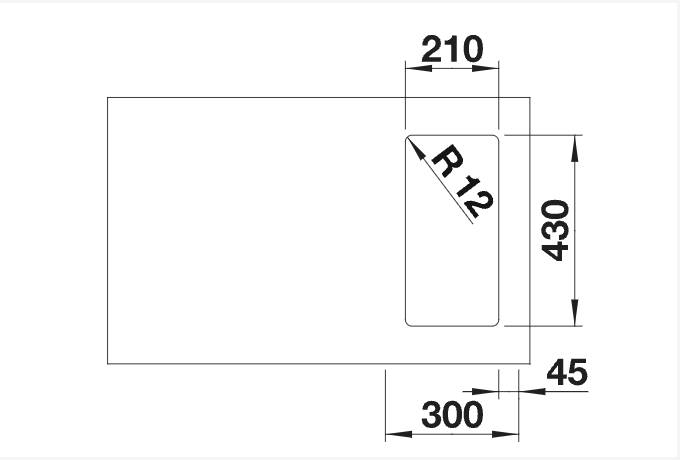 Evier 1 bassin Blanco 526114/** detail 1