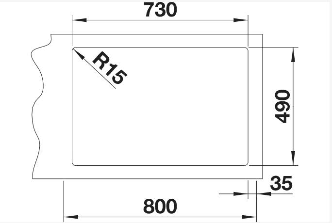 Evier 1 bassin Blanco 525246/** detail 1