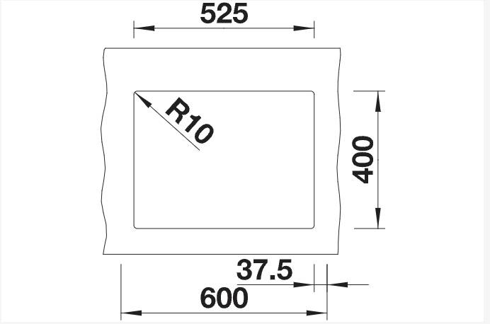 Anderhalve spoelbak Blanco 523556/** detail 1
