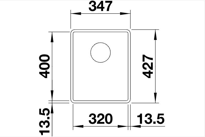 Evier 1 bassin Blanco 523421/** detail 1