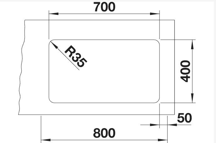 Evier 1 bassin Blanco 524270/** detail 1