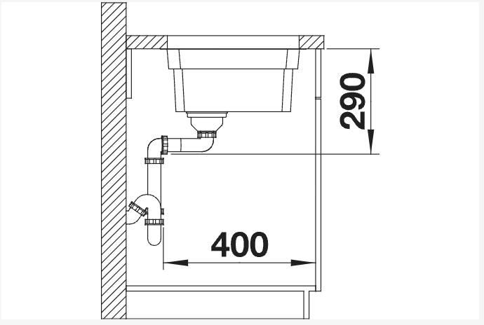 Evier 1 bassin Blanco 524270/** detail 2
