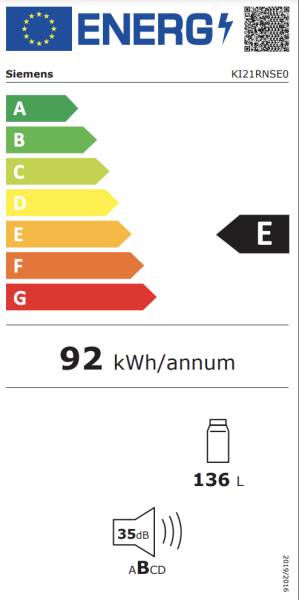 inbouw koelkast 88 cm hoog Siemens KI21RNSE0 detail 6