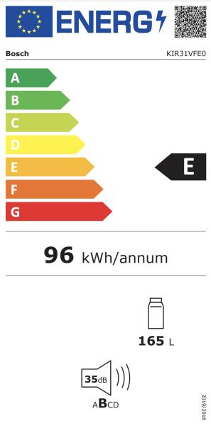 Frigo intégrable hauteur 102cm Bosch KIR31VFE0 detail 6