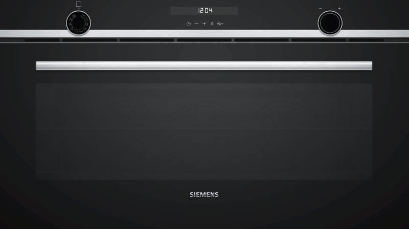 Four air pulsé/multifonction Siemens VB558C0S0/zwart vooraanzicht